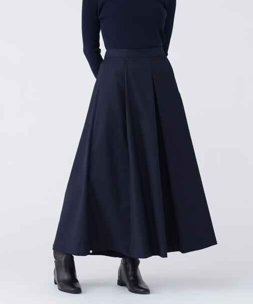 〈NAVY NAVY〉 裾幅調整ができるスカートみたいなワイドパンツ