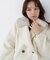 ファーカラーハーフPコート　26AW