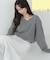＜ちょうど、いい服＞柔らか、ほおずりフォックス混ニット　26AW