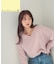 ＜ちょうど、いい服＞柔らか、ほおずりフォックス混ニット　26AW