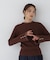モックネックシアーカフスニット　26AW