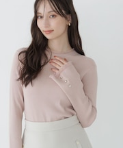 モックネックシアーカフスニット 26AW