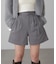 ベルト付きショートパンツ