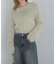 ショート丈ロングシャギーニット