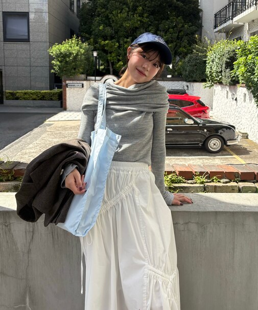 袖口ボタンオフショルニット〈MFM〉