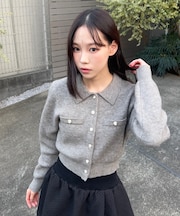 金ボタン前あきポロニット