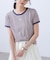 ロゴ刺繍リンガーTシャツ