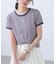 ロゴ刺繍リンガーTシャツ