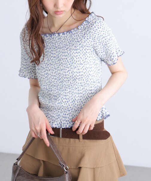 2wayオフショルシャーリングカットソー