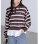 POLO BCS ボーダーポロニット