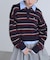 POLO BCS ボーダーポロニット