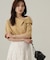アシンメトリー5分袖シャツブラウス24AW