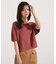 ＜ハンドウォッシャブル＞ダイヤ柄半袖ニット 25AW