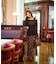 チェックナロースカート 25AW