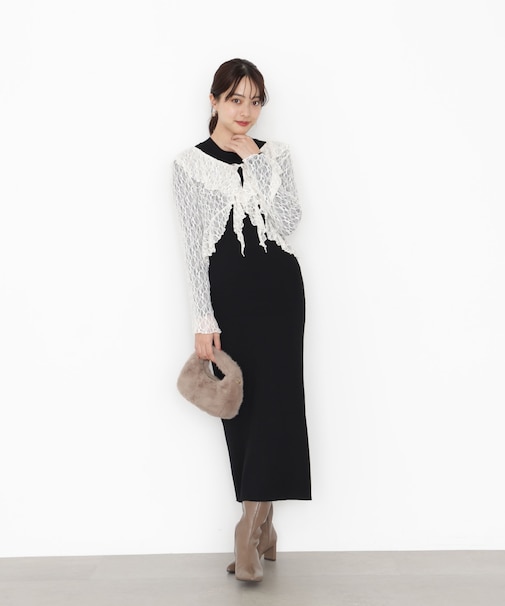 フリルレースセットニットワンピース 25AW