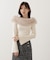 フェイクファー付きオフショルニット 25AW