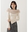 フェイクファー付きオフショルニット 25AW