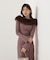 フェイクファー付きオフショルニット 25AW