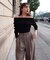 ＜谷川菜奈さん着用＞オフショルリブニット 25AW