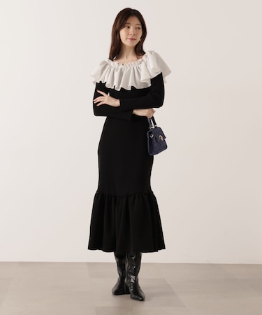 2wayオフショルニットワンピース 25AW