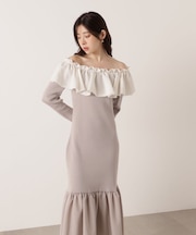 2wayオフショルニットワンピース 25AW