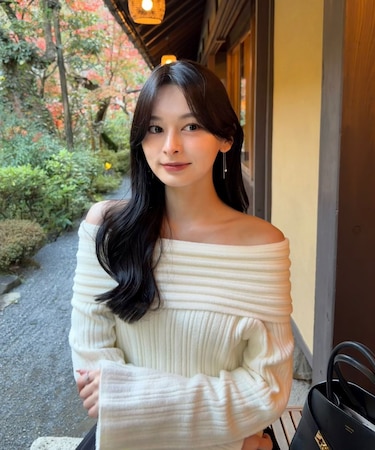 ランダムリブオフショルニット 25AW