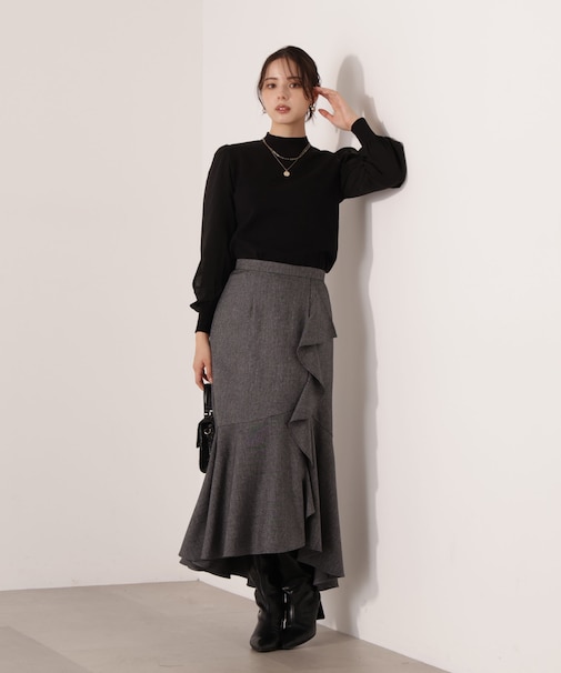 ラッフルディテールスカート 25AW