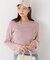 部分シアーフレアスリーブニットトップス　26SS