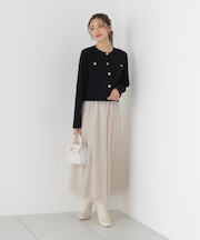 《EDIT COLOGNE》ラメプリーツスカート26SS