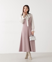 《EDIT COLOGNE》ラッフルタイドッキングワンピース 26SS
