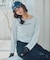 〈a／mie〉ドロストシアートップス　　26SS