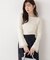 シアー切り替えボートネックニット　26SS