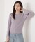 シアー切り替えボートネックニット　26SS