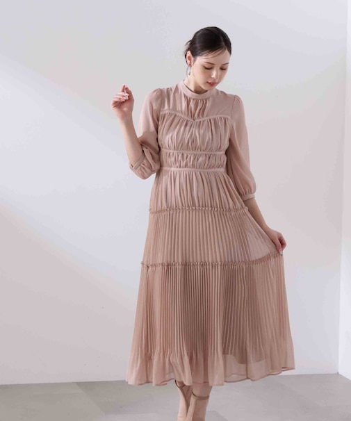 <L>ピンタックロングワンピース 26SS