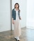 ＜今村朱里さんコラボ＞アシメタックナロースカート 26SS