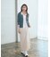 ＜今村朱里さんコラボ＞アシメタックナロースカート 26SS