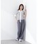 ＜ウォッシャブル＞ベルト付きタックワイドパンツ　26SS