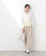 〈a／mie〉カットイージータックパンツ　26SS