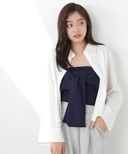 〈a/mie〉リボンニットビスチェ 26SS