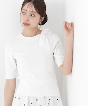 ＜UV＞サイドリボンニット　26SS