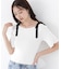 ＜ウォッシャブル／UV＞肩リボンオフショルニット　26SS
