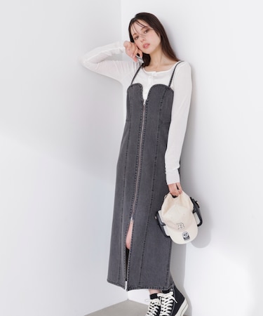 〈a/mie〉デニムジャンスカ 26SS