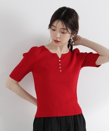 ヘンリーネックニット 26SS