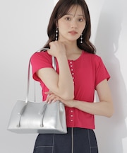 リボンロングショルダーバッグ