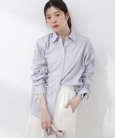〈a／mie〉ドロストスリーブシャツ 26SS