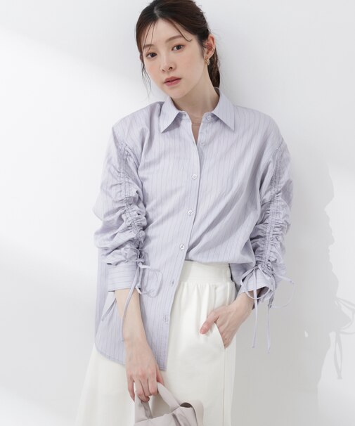〈a／mie〉ドロストスリーブシャツ 26SS