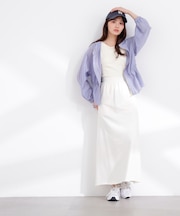 〈a/mie〉裏毛ナロースカート 26SS