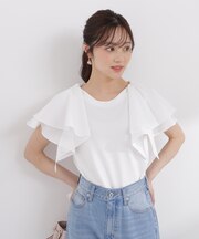 ボリュームラッフルスリーブニット 26SS