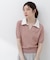 〈a／mie〉レイヤード風ポロニット 26SS