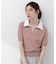 〈a／mie〉レイヤード風ポロニット 26SS